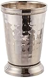 Elegance 12 oz Hammered Mint Julep Cup, Large, Silver