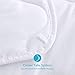 HOMBYS Lightweight Queen Goose Down Alternative Quilted Comforter Queen Size - All Season Plush Microfiber - Machine Washable Duvet Insert- Warmth Hypoallergenic Bed Comforter(Full/Queen,White)