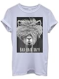 Bad Hair Day Llama Lama Funny Men Women Unisex Top T Shirt