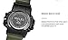 Bounabay Men's Military Digital Sport Watch Water Resistant Outdoor LED Back Light Display, Camouflage Beige