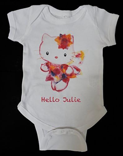 Personalized Hello Kitty bodysuit. Designed and printed in California! Original Baby bodysuit/baby gift/baby shower gift girl/Hello Kitty gift