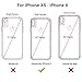BAISRKE Shiny Rose Gold Metallic White Marble Design Clear Bumper Matte TPU Soft Rubber Silicone Cover Phone Case Compatible with iPhone X iPhone XS 5.8 inch