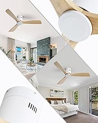 Sofucor Low Profile Ceiling Fan with Remote Control