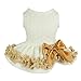 Fitwarm Elegant Lace Pet Clothes for Dog Dress Wedding Apparel Shirts, White, XS
