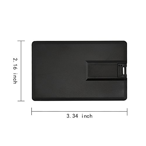 Usbkingdom 32GB USB 2.0 Flash Drive Pen Drive Black Credit Bank Card Shape USB Drive Memory Stick Pendrive - Thumbnail 6