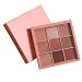Natural Pink High Pigmented Eyeshadow Pallette 9 Colors,Haluoo 5 Shimmer+4 Nude Matte Waterproof Long Lasting Velvet Texture Blendable Light Pearl Pressed Glitter Pink Eyeshadow Pallet (Pink)thumb 2