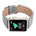 MeShow 45mm 44mm 42mm Handmade Vintage Calf Genuine Leather Strap Wrist Band with Secure Metal Clasp Buckle Compatible for Apple Watch Series 7/SE/6/5/4/3/2/1(Not for iWatch 41mm/40mm/38mm)