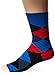 Happy Socks Men's 1 Pack Unisex Combed Cotton Crew, Blue Combo, 10-13