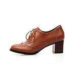 Brand New Fashion Vintage Womens Thick Heels Oxford Shoes