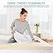 RECCI 3 Inch Queen Memory Foam Mattress Topper, Pressure-Relieving Mattress Topper for Back Pain, Non-Slip Design with Removable & Washable Cover, CertiPUR-US Certified, Queen Size