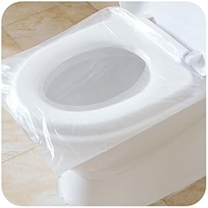 50 PCS Travel Disposable Toilet Seat Cover Waterproof Portable WC Pad Toilet Mat For Baby Pregnant Mom,Independent…