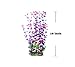 Pawliss Aquarium Decor Fish Tank Decoration Ornament Artificial Plastic Plant Purple Large 16inch