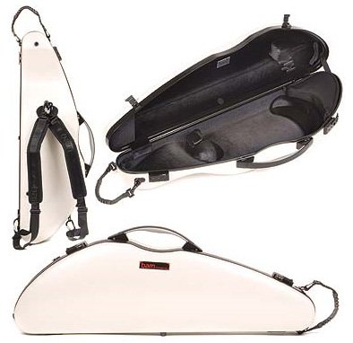 Bam Slim Hightech 4/4 Violin Case, White