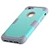 Asstar 3 in 1 Hard PC+ Soft TPU Impact Protection Heavy Duty Shockproof Full-Body Protective Case for Apple iPhone SE / iPhone 5 5S - Mint grey