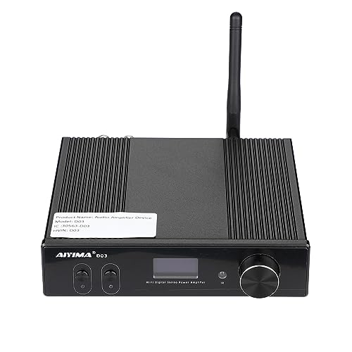 AIYIMA D03 Bluetooth 5.0 Power Amplifier 150 Watt x 2 Stereo HiFi 2.1 ...