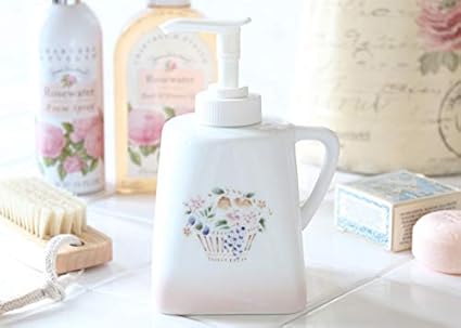 Amazon マニー プロヴァンス 陶器 ディスペンサー マニー プロヴァンス ホーロー 陶器 ソープ シャンプー用ディスペンサー 通販