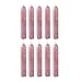 UNIQOOO Arts & Crafts Pack of 10 Glossy Rose Pink Sealing Wax Sticks with Wick for Wax Seal Stamp, Great for Embellishment of Cards Envelopes, Wedding Invitations, Wine Packages