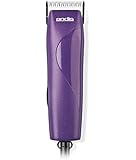 Andis EasyClip Pro-Animal 7-Piece Detachable Blade Clipper Kit, Professional Animal Purple, MBG2 (22690)