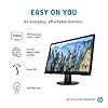 HP v22e Full HD Monitor (1920 x 1080) 21.5 Inch (1 VGA, 1 HDMI) - Black [Amazon Exclusive]