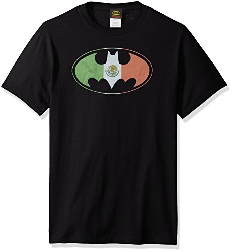 DC Comics Men's Batman Short Sleeve T-Shirt, Shield Black, 2XL