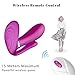 G-Spot Wearable Vibrator Butterfly Waterproof Vibrators Clitoris Masturbation Dildo Adult Sex Toys Invisible Wand USB Rechargeable Vagina Stimulator Massager for Women Couples (Purple)