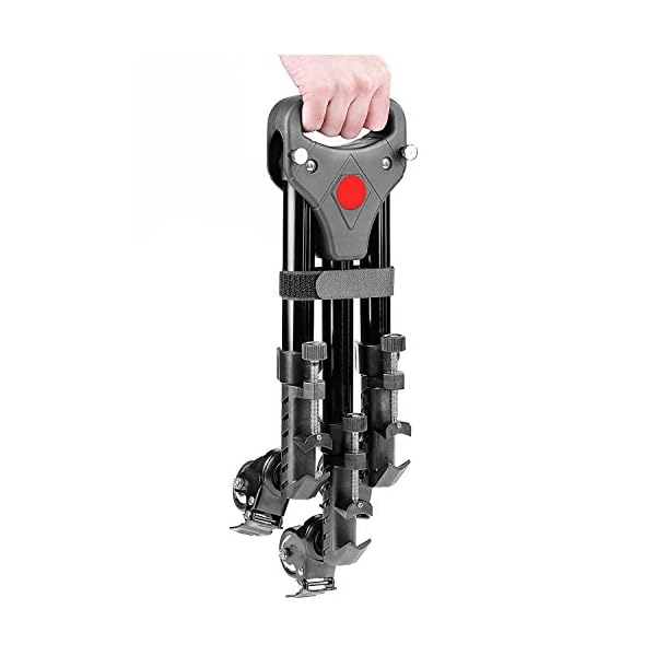 Neewer Fotografie Professionell Schwerlast-Stativ Dolly mit Gummi-Räder und verstellbaren Beinbefestigungen für Canon Nikon Sony DSLR-Kameras Camcorder Foto Videobeleuchtung – Bild 6