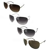 Kenneth Cole Reaction Semi Rimless Style Aviator Sunglasses