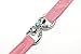 BINGPET BA3010 Soft Velvet Safe Cat Adjustable Collar Bling Rhinestone Butterfly with Bells , Pink