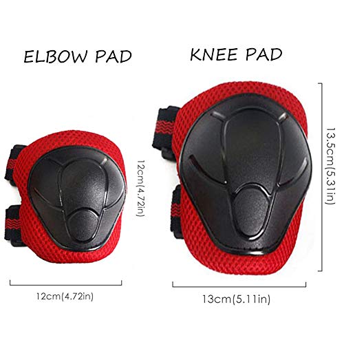 Kid Protective Gear Set Children Knee Pads Elbow Pads with Whist Guards Sport Safety Guard for Cycling Skateboard Scooter BMX Bike and Other Outdoor Sports Activities