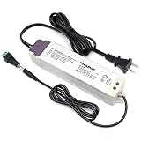 PLUSPOE 12V 30W Power Supply Driver TRIAC Dimmable Transformer for LED Flexible Strip Light (Works with Standard Wall AC Dimmers)