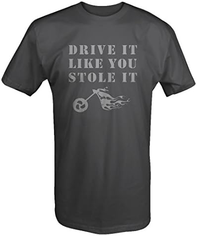 Stealth - Drive It Like You Stole It Motorcycle Ghost Flames T shirt - 6XL