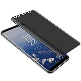 Galaxy S8 Plus Privacy Screen Protector, Top Glass S8 Plus Premium [3D Curved] [Case Friendly] [Anti-Scratch] 9H Hardness Tempered Glass Film Screen Protector for Samsung Galaxy (Transparent)