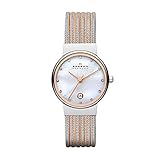 Skagen Women's 355SSRS Ancher Stainless Steel Two-Tone Silver and Rose-Gold Watch