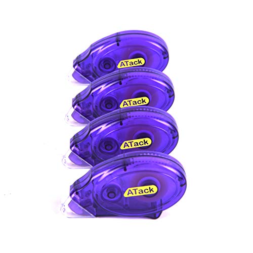 Atack Double Sided Tape Adhesive Runner Roller 0 3 Inch By 360 Inch 4 Pack Permanent Double Sided Adhesive Tape Dispenser For Scrapbooking Card Making And Crafts Acid Free And Archival Safe Pricepulse