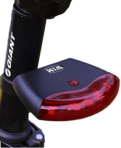 Estiq Bicycle Tail Lights Intelligent Induction UFO Wireless Fully Automatic Brake Waterproof Safety Warning 4 Modes 5 LED Bike Light，Rear LED Accessories Fits On Any Road Bikes