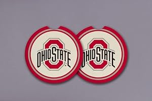 Magnolia Lane Ohio State Buckeyes University Car Coaster, 2.67-inch Length, Car Interior Accessories