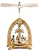 BRUBAKER Christmas Decoration Pyramid 12 Inches Nativity Play - Christmas Scene with Handpainted Angels - Handpainted Figures - Limited Edition