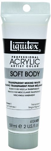 Liquitex Professional Soft Body Acrylic Paint 2-oz tube, Transparent Mixing White