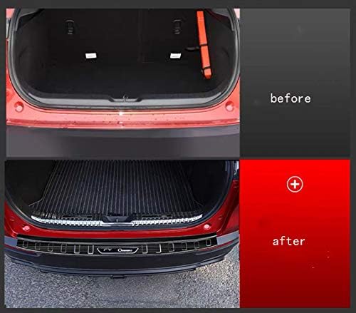 国内配送 Lightbuddy マツダ Cx 30専用 車 リアバンパー ガード ラゲッジステップカバー バンパー リアバンパーステップガード ステッカー 傷防止 リアバンパープロテクター ブラック リアバンパーステップガード 2p 内外側 人気ショップ