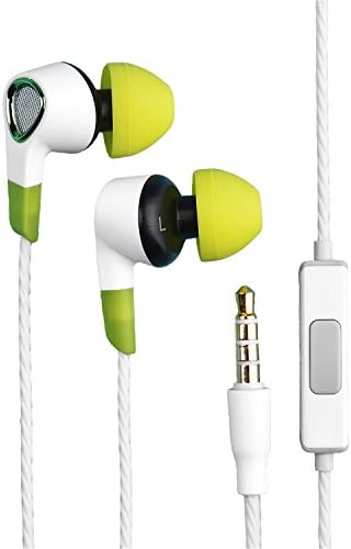 Earphones for ipod,OARIE Bass Headphoens In-ear Earbuds Headsets with Microphone and Remote(Peak Green)