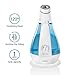 Cool Mist Oscillating Ultrasonic Humidifier | 120-Degree Rotation, 1 Gallon Tank, 48 Hour Runtime, Nightlight | Clean Tank Technology, BONUS DEMINERALIZATION CARTRIDGE | HoMedics