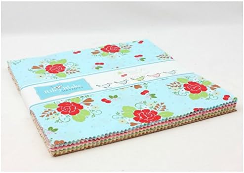 Sew Cherry 2 - Layer Cake by Lori Holt for Riley Blake Fabrics - 30 - 10"x10" Fabric Quilting Squares