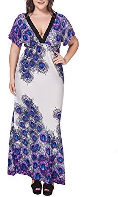 Desirca Womens Elegant Boho Beach Dress Ladies Print Maxi Long Dresses Female Plus Size 6XL 9 XXXL
