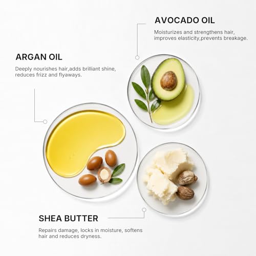 Karseell Hair Oil Moroccan Argan Oil for Hair & Skin, Cold Pressed Argan Oil Hair Oil for Dry Damaged Hair All Hair Types 50ml