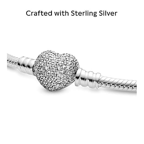 Pandora-Womens-Moments-Silver-Bracelet-with-Pave-Heart-Clasp Pandora-Womens-Moments-Silver-Bracelet-with-Pave-Heart-Clasp