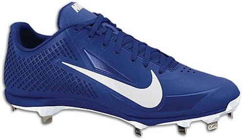 Nike Men's Zoom Vapor Elite Low Metal Baseball Cleats 9.5 M US Navy/White