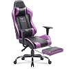 Vitesse Gaming Chair with Massage Footrest Racing Style Computer Office Chair Adjustable Swivel Ergonomic PC Desk Bucket…