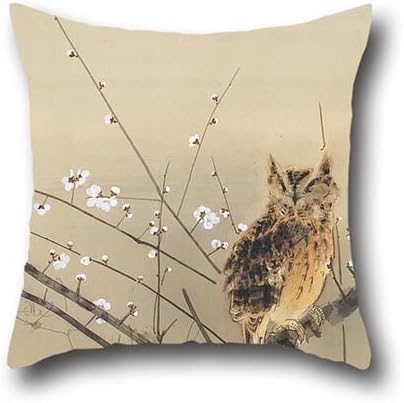 oil painting Nishimura Goun - Early Plum Blossoms throw pillow case 18 x 18 inches / 45 by 45 cm for home theater,floor,christmas,girls,him,lounge with 2 sides