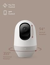 nooie Baby Monitor 2K Night Vision 360° AI Motion Tracking Works with Alexa view 4