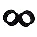 Oyaface 2 PC Black Soft Silicone Flexible Ear Skin Tunnels Plugs Expanders Gauges Hollow Body Piercing (Black 9/16